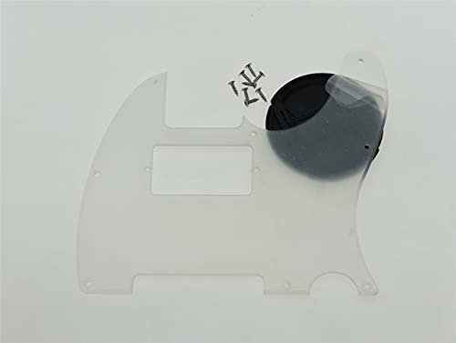 Dopro Humbucker-Plektrumschutz für USA/Mexican FD Telecaster, 8 Löcher, transparent/transparent, 1-lagig