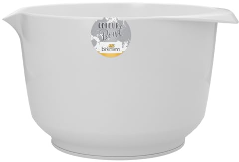 Birkmann, Colour Bowls, Rühr- und Servierschüssel, 4,0 Liter, kratzfest, standfest, nachhaltig, weiß, hochwertige Qualität, modernes Design