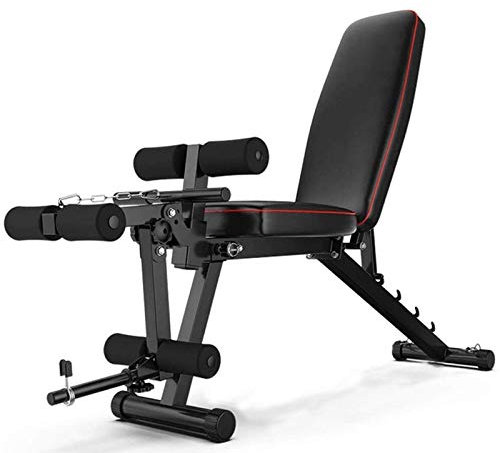 FZYE Einstellbare Hantelbänke Neigungsneigung, Multifunktions-Fitnessgerät Hantelbank für Ganzkörpertraining, Faltbare Neigungs-/Neigungsbankpresse für Heim-Fitnessstudio