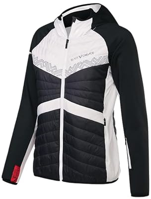 Black Crevice Damen Skitourenjacke I Hochwertige Winterjacke Damen aus 100% Nylon/88% PES & 12% Spandex I Wind- & Wasserabweisende Outdoorjacke Damen I Skijacke mit Bewegungsfreiheit
