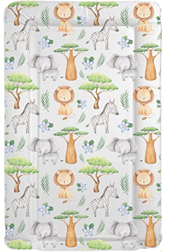 Sunnybabies Jungle Safari Baby Changing Mat Pastel Unisex Soft Padded Deluxe