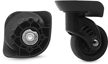 GEBONE YF-BL-105# Lot de 1 paire de roues de rechange pour valise en plastique, Noir , Wheel diameter is about 48 mm, Bricolage
