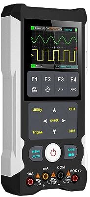 EBAYTV Oscilloscope Générateur de Signal de multimètre d'oscilloscope de Stockage numérique 2 canaux 80 MHz 3 en 1 réparation de Puissance Automobile électronique(ET829)