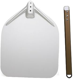 Pelle Pizza 12inch Pizza Peel Aluminum Pizza Shovel with Long Handle Custom Pizza Paddle Factory Pastry Baking Accessories Kitchen Tools Pelle A Pizza (Color : 40cm Handle, Size : 12)