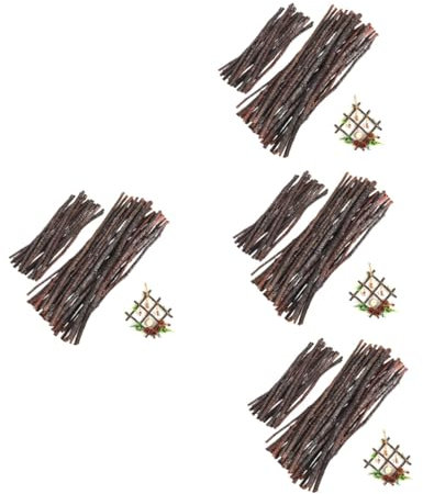 VILLCASE 200stücke Holzstäbe Für Bastelarbeiten Lange Natürliche Holzstäbchen Für -projekte Und Fotodekorationen Für Kreative Und Rustikale Heimdekoration