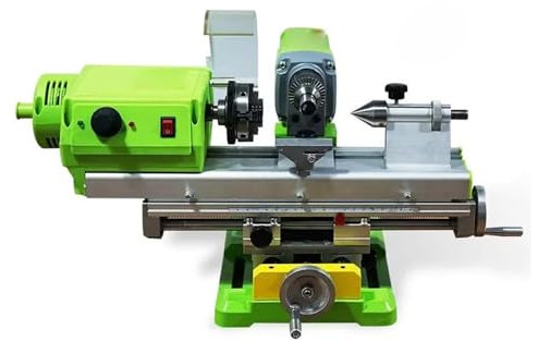 220V Small DIY Woodworking Mini Lathe Bench Drill Buddha Bead Machine Multi-Function Metal Processing Hand