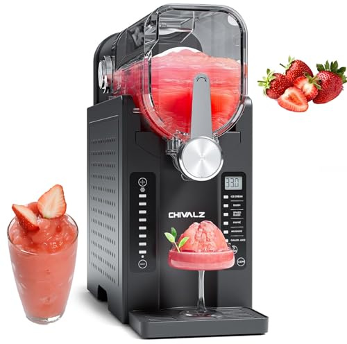 HEIHEIZI Granita per La Casa-Macchina per Granite da 1,6L con 6 Programmi Preimpostati,Senza Ghiaccio, Autopulente One-Touch,Macchina per Gelato e Frullati per Margarita,Frappé,Cocktail e Altro