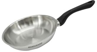 Fackelmann 681851 Poêle 20 cm en INOX, Poêle de Cuisson, Tous Feux, Induction, sans PFAS, Acier Inoxydable 18-8, Gris, 20 x 5 cm