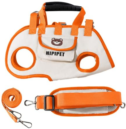 SZLIFE Trasportino per Cani, Imbracatura di Sollevamento Pratica e Comoda con Borsa per dolcetti, a Tracolla per Viaggi, Escursioni, Passeggiate, M