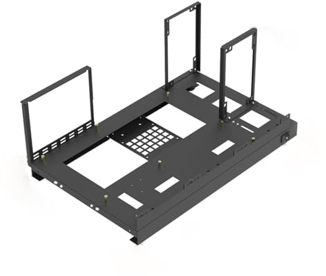 Motherboard -Chassis -Set - GPU -Rig -Hülle, Leichtes Bergbaugestell | Open Frame Aluminium -Ständer, Luftstromkühlungsdesign, Stabile Kryptowährungs -Mining -Rig -Mount Für Professionelle