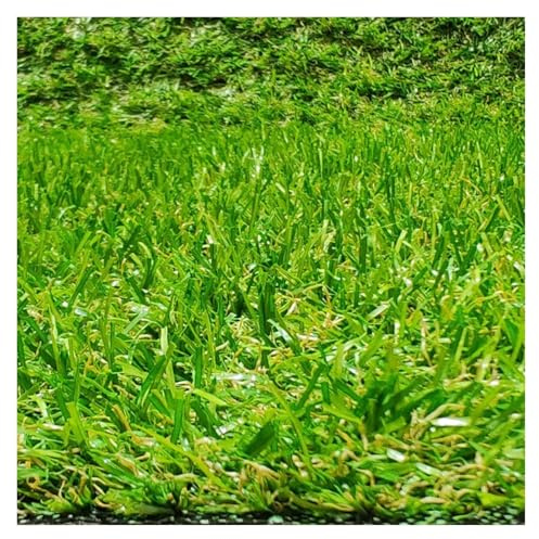 LSSHQ Tapis de Gazon Artificiel Rouleau de Gazon Synthétique Vert Naturel, Résistant Et Sûr pour Les Animaux Hauteur des Brins 25mm Soft Grass Green(1x2m/3x6ft)
