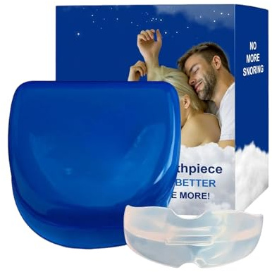 Paradenti Anti Russamento Apparecchio Per Digrignamento Dei Denti E Apnea | Boccaglio Riutilizzabile per Russamento e Respirazione Per Chi Russa Uomini Donne Anziani Uso Quotidiano Notte Casa Viag