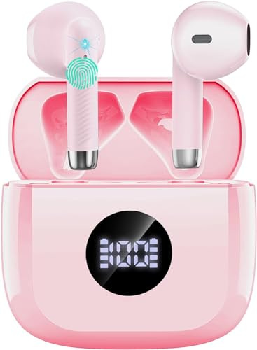 Cuffie Bluetooth Auricolari Bluetooth 5.4, Cuffie Wireless con 4 ENC Cancellazione Rumore Mic, Cuffie in Ear 40 Ore di Riproduzione, Cuffie Senza Filo HiFi Stereo IP7 Impermeabili per iOS & Android