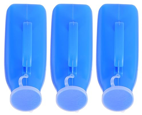 SEWOART 3 Pièces urinoir d'urgence réutilisable urinoir anti-éclaboussures réutilisable récipient de collecte Blue