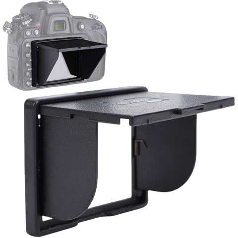 Bewinner Capot LCD pour écran D'appareil Photo de 3,2 Pouces, Pare-Soleil Magnétique Anti-éblouissement Bloquant la Lumière pour Appareils Photo Reflex Numériques sans Miroir,