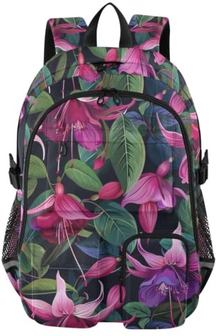 SyXIOP Reseryggsäckar lila Calla lilja blommor college arbetsväska