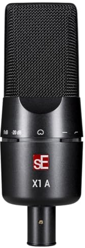 SE ELECTRONICS X1 A Large Diaphragm Condenser Microphone with 100 Hz Filter & -20 dB Pad - XLR Condenser Mic for Singing & Instruments - Professional Studio Microphone for Recording & Podcasting