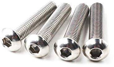 M8 x 20 Halbrundschrauben, Innensechskant, 304 Edelstahl, Halbrundkopfschrauben (30 Stück)