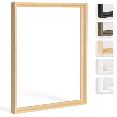 Bildershop-24 Schattenfugenrahmen Hamburg 100x150cm Natur (unbehandelt)