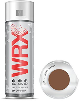 WRX Spray Paint - Light Brown - 400 ml Quality Brilliant Colours Perfect Finish Brilliant All Purpose Interior/Exterior, Art, Crafts, Auto, Home Furniture, Garden, Radiator Paint 400ml