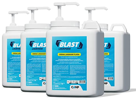 CAMP BLAST Tvättkräm med naturliga slipmedel, rengöringsmedel och avfettningsmedel, med dispenser, 4 x 5 000 ml