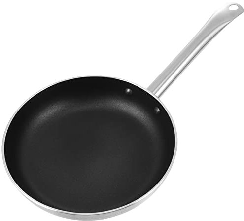 1 Pc Sartén De Bistec Sartén Wok Antiadherente Cacerola Sartén Antiadherente Para Tortillas Estufa Antiadherente Sartén De Campamento Ronda Sartén Recubierta Aleación De Aluminio