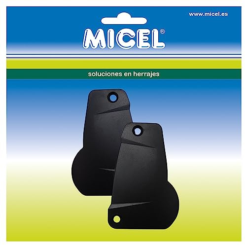 MICEL - 92568 - Seitendeckel für Markisen, für 85 mm Lastprofil, schwarz, 64,6 x 10,4 x 96,4 mm