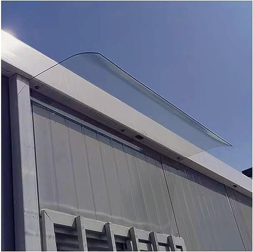 Dachbau Platten Außenfenster-Markise, Terrassenüberdachung, Überdachung, Regenschutzabdeckung, Verdickte, Transparente Polycarbonat-Abdeckung, Hohlblech, UV-Regen-Schnee-Schutz (Color : Clear, Size