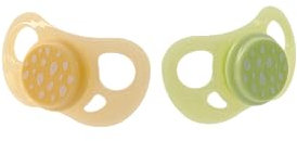 Twistshake Baby Schnuller, kiefergerechte Form, BPA Frei, Silikonsauger, 6 + Monate, Kaktusgrün und Karamellbeige, 2er pack