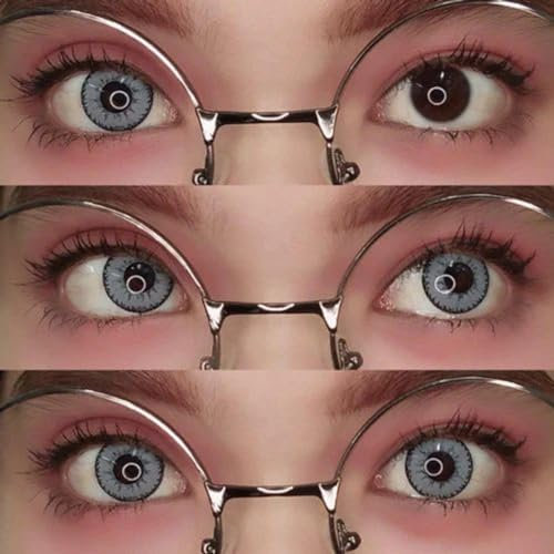 Farbige Kontaktlinsen Ohne Stärke Teufelsrad Grau (30 Tage)