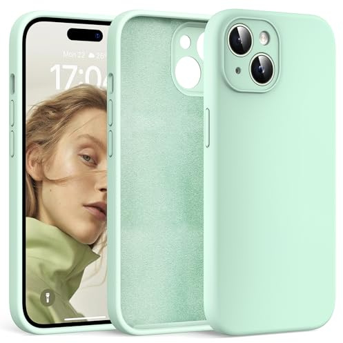 HATOSHI für iPhone 15 Hülle, Silikon Anti-Rutsch Kratzfestes Stoßfest Handyhülle für iPhone 15 Schutzhüll, Grün