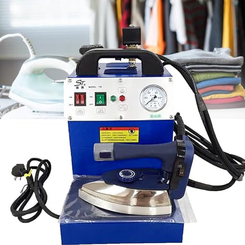 ZHIXUMM Plancha, Suela De Acero Inoxidable Profesional, EstacióN De Vapor Profesional para Ropa, Tanque De 4 L, Calentamiento RáPido, 1600 Vatios, Plancha De Vapor
