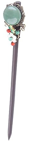 Ipetboom Bastoncino per Capelli in Agata Forcina per Capelli in Stile Retrò da Donna Floreale