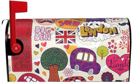 BBEXJIGY Funda protectora universal para buzón de periódico en inglés, fácil de instalar, personaliza tu buzón