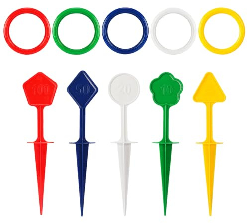 Anelli colorati che lanciano gioco, giocattolo anelli da lancio in spiaggia - Gioco colorato di anelli di lancio corrispondente,Sviluppa il giocattolo di interazione genitore-bambino coordinamento per