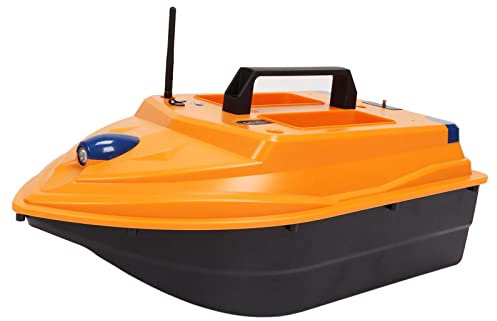 VELATEMOR 2,4 GHz RC -Fischfinder, GPS -Fischerköderboot mit 500 M Fernbedienung, Dual Motor ABS Rumpf Automatisches Rückkehrfischerboot für Angelliebhaber (EU-Stecker)