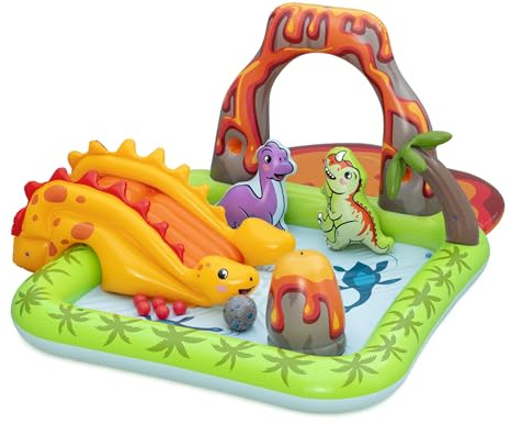 Bestway Volcano Springs Kids Inflatable Water Play Centre, Inflatable Swimming Pool, with Water Slide