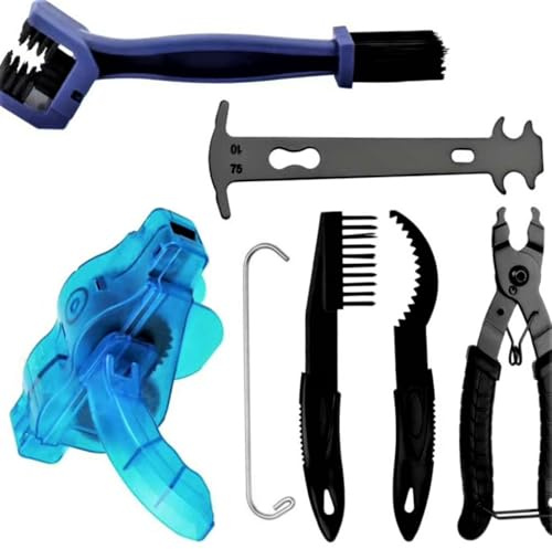 Fahrradkette Reparatur Set, Mit Hochpräzise Fahrrad Kettenmesslehre Und Kettenschloss Zange, Einfache Montage Und Demontage, Für 6-12 Fach Fahrradkette