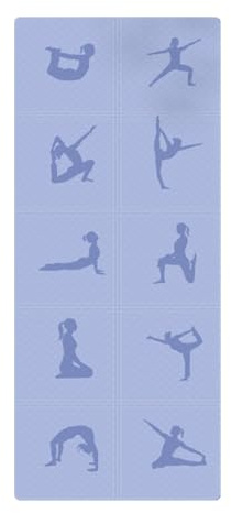 Tapis de Voyage Yoga Pliable Respecte La Peau Haute Qualité Tapis de Pilates Multi-Usage Comfort TrèS éPais Tapis de Gymnastique pour AéRobic Stretching EntraîNement MéDitation(Blue)