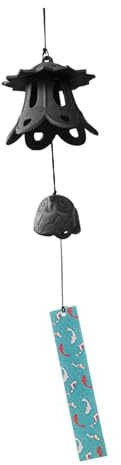 MagiDeal Carillon éolien Japonais à Suspendre, Design Vintage, Artisanat d'art, Robuste, pour Balcon, extérieur, Patio, décoration de Chambre, Style D