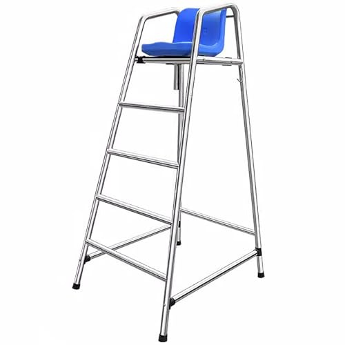 Sillas de socorrista, sillas de socorrista comerciales para Piscinas, Playas y Parques acuáticos - Escalera de Rescate elevada de Acero Inoxidable de 120 cm, 150 cm y 180 cm de Alto para ADU
