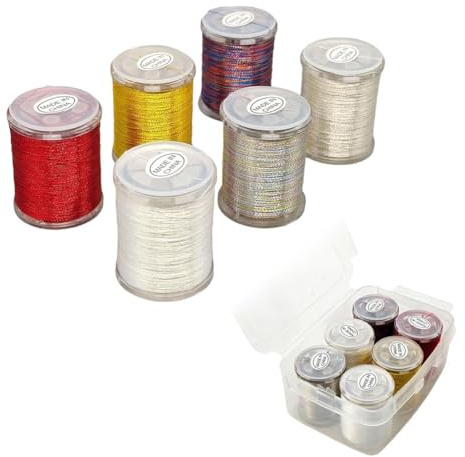 EpheyFIF Filo per legare le mosche, 150D, 100 m, materiale per legare le mosche per ninfe, 6 pezzi