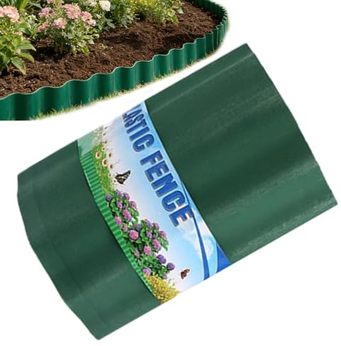 Bordure de jardin, design en hauteur, 1 pièce, pas de creusement, clôture de chemin, bordure de pelouse et de parterre de fleurs, flexible et réglable, pour jardin, allée