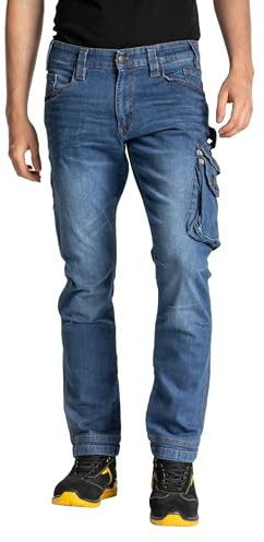 Rica Lewis - Jeans da Lavoro Elasticizzati Comfort Fit MOD. Job Worker Stone (TG. 46)