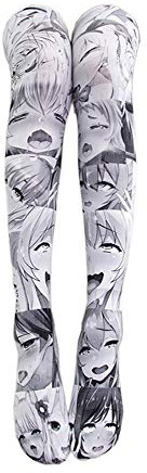 Söt mikrobikini japansk anime BH och trosa set cosplay stringbikini Lolita tecknade bilder, Grå strumpor, en storlek