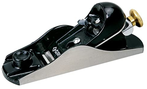 Groz Block Plane, BP/220 Fixed-Mouth Hand Plane with 42mm Cutter, 180mm Body, 21deg Blade Angle for Chamfering, Trimming, and General Woodworking (39791)
