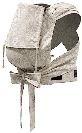 Stokke Limas Carrier, Valerian Beige - 2023 Version (OCS) - Newborn Half-Buckle Baby Carrier - Three Carrying Options - Safe from Birth & Up to 15 kg (33 lbs)