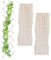 Relaxdays Set 3 Guías Plantas Trepadoras, Celosías Extensibles, Enrejado Enredaderas Pared, 180 x 30 cm, Madera, Blanco, 180 x 30 x 1.5 cm