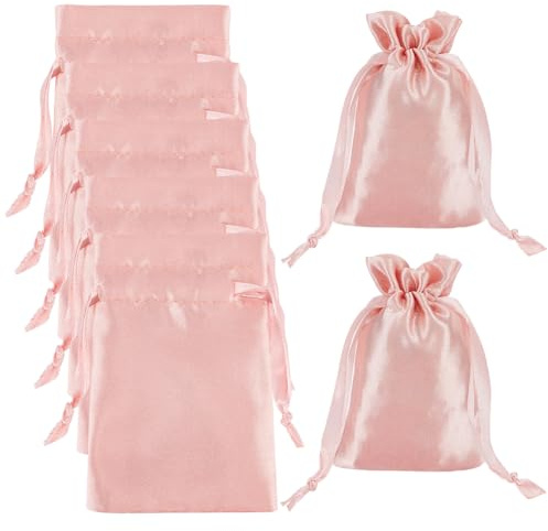 Beebeecraft 30 Stück Schmuckbeutel Mit Kordelzug Rechteckiger Stoffbeutel Aus Satin Weich Für Partygeschenke Kleine Geschenke Aufbewahrungsbeutel Für Halsketten Armbänder Ohrringe Kleine Gegenstände
