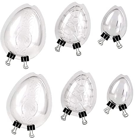 PRETYZOOM 2 Juegos Molde De Huevo De Pascua Halloween Pequeños Moldes Para Dulces Decoraciones Comestibles Para Pasteles Bundaberg Pegajoso Anillos De Panqueques El Plastico 6 Piezas * 2